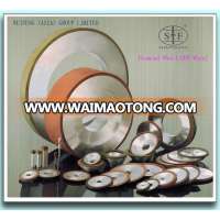 Parallel diamond/CBN grinding wheel