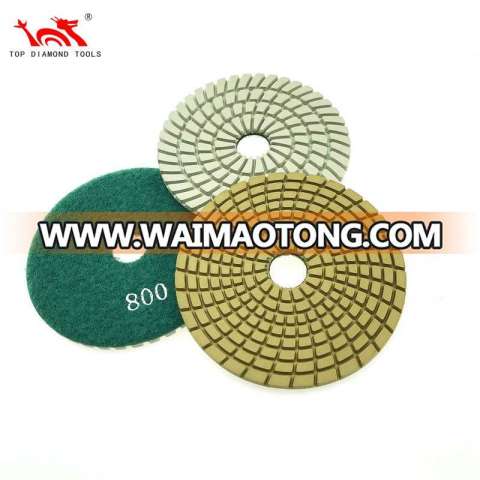 Wet or Dry Used Flexible Diamond Polishing Pad For Stone Granite Marble Polishing